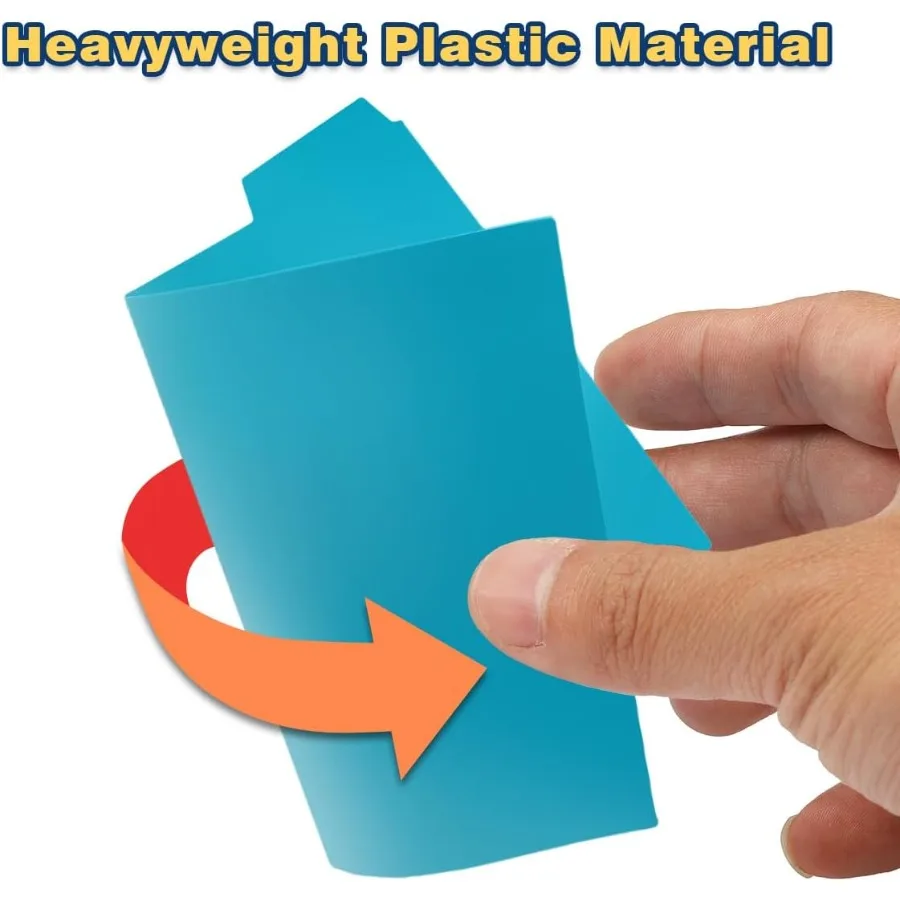 5x8 plastic indexkaartverdelers Zwaargewicht poly-indexkaartgeleiders AZ voor flashkaarten en receptenkaarten met alfabetische blanco