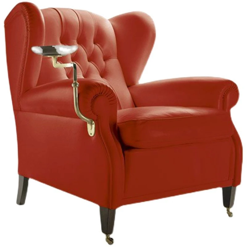 

American armrest antique sofa chair, retro living room single leisure chair