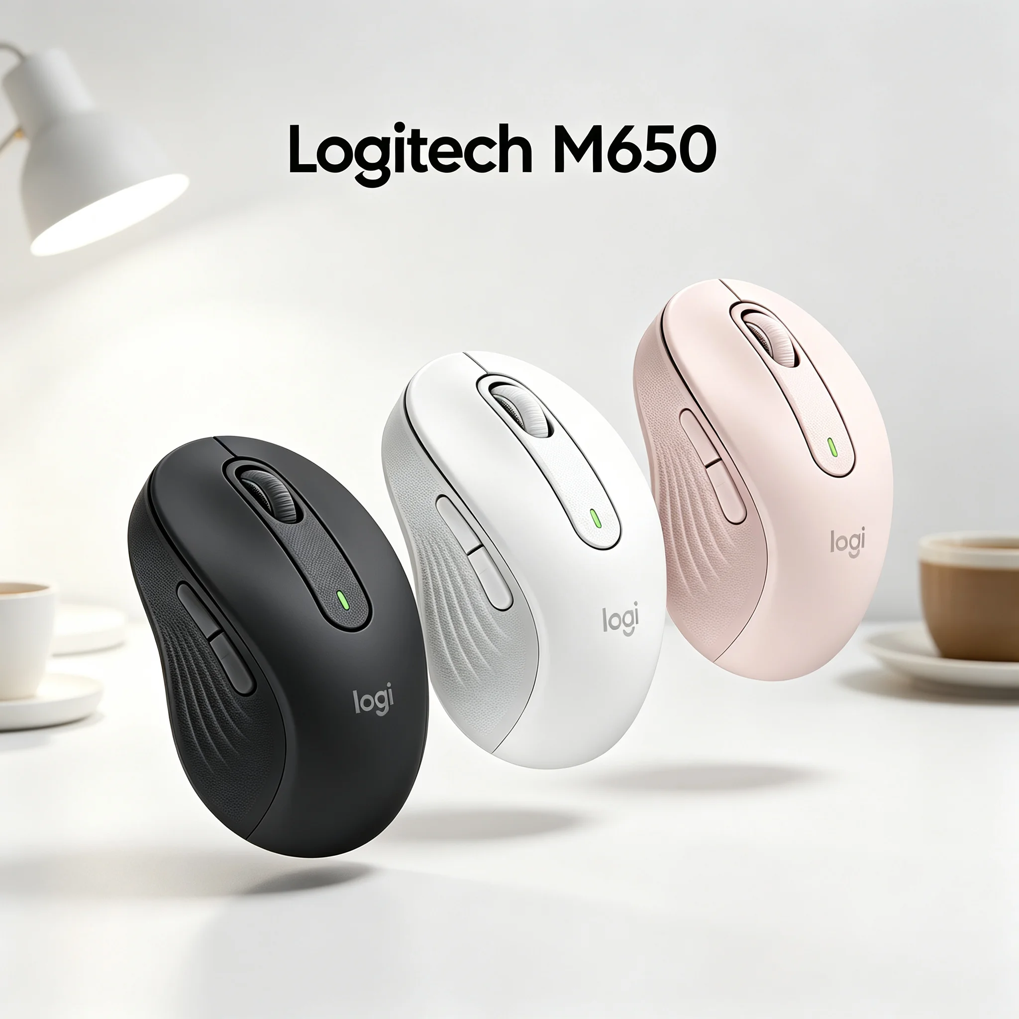 Logitech Signature M650 Bluetooth Office Wireless Mouse Silent Click Quiet Operation SmartWheel Scrolling 24 Months Battery Life