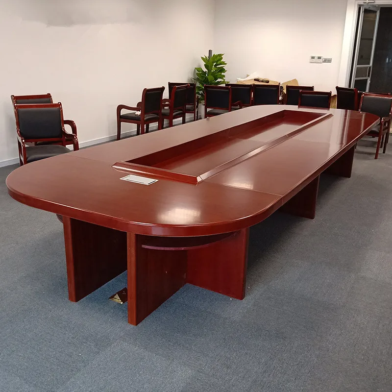 OEM Office Meeting Table Wood Veneer Conference Desk
