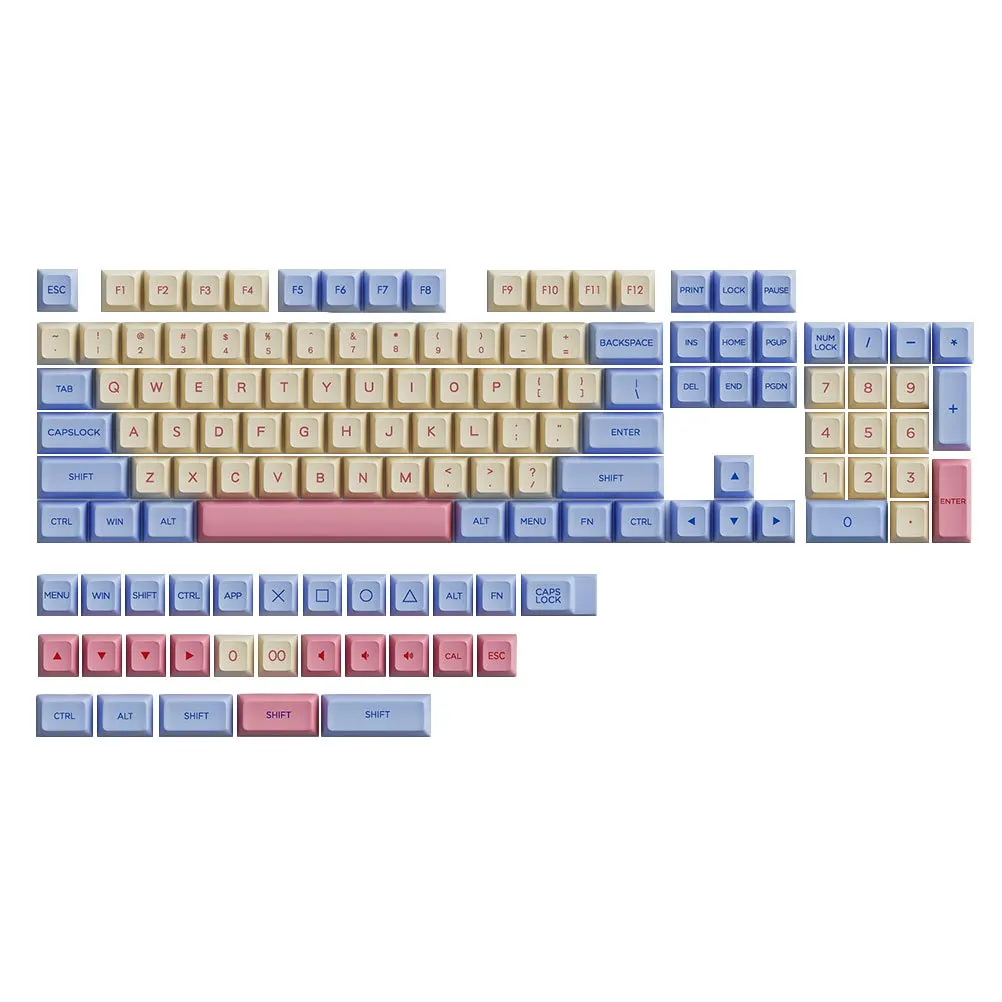 132 stücke Ersatz Keycap Set Für Mechanische Gaming Tastatur Universal Fit Kunststoff Schlüssel Kappen Computer Peripherie Zubehör