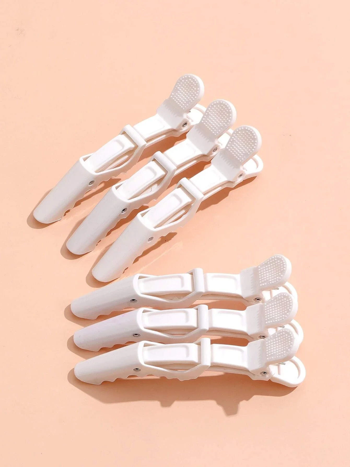 

6Pcs Professional Hair Salon Clip Set for Styling Sectioning - Wide Teeth Alligator Hair Clips