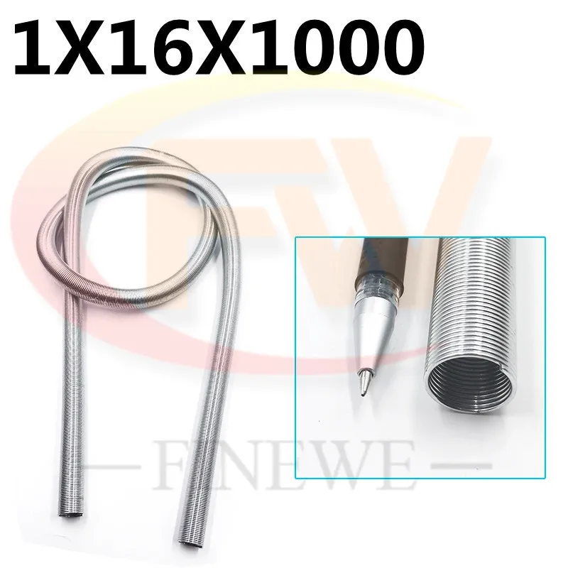 Wire 1.0mm Length 1M Bending Catheter Protective Hose Spring Thin Long Flexible Galvanized Steel Compression Spring