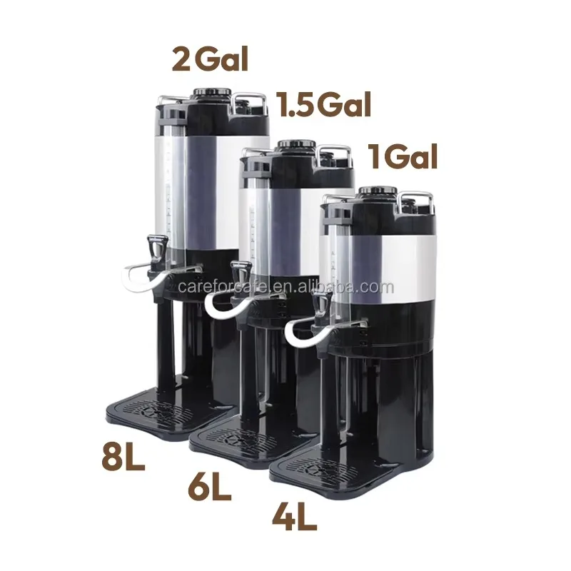 Coffee Server Stainless Steel Portable Coffee Server Water Tea Beverage Coffee Juice Dispenser