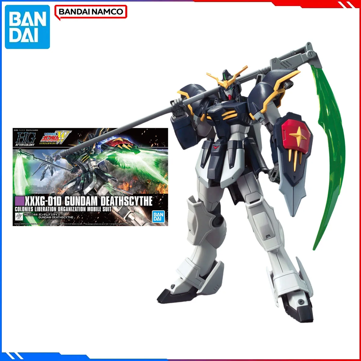 

Оригинальные наборы моделей Bandai Gundam, оригинальный черный рыцарский отряд HGUC 1/144, аниме XXXG-01D Gundam Deathscythe, экшн-модель, игрушки в подарок