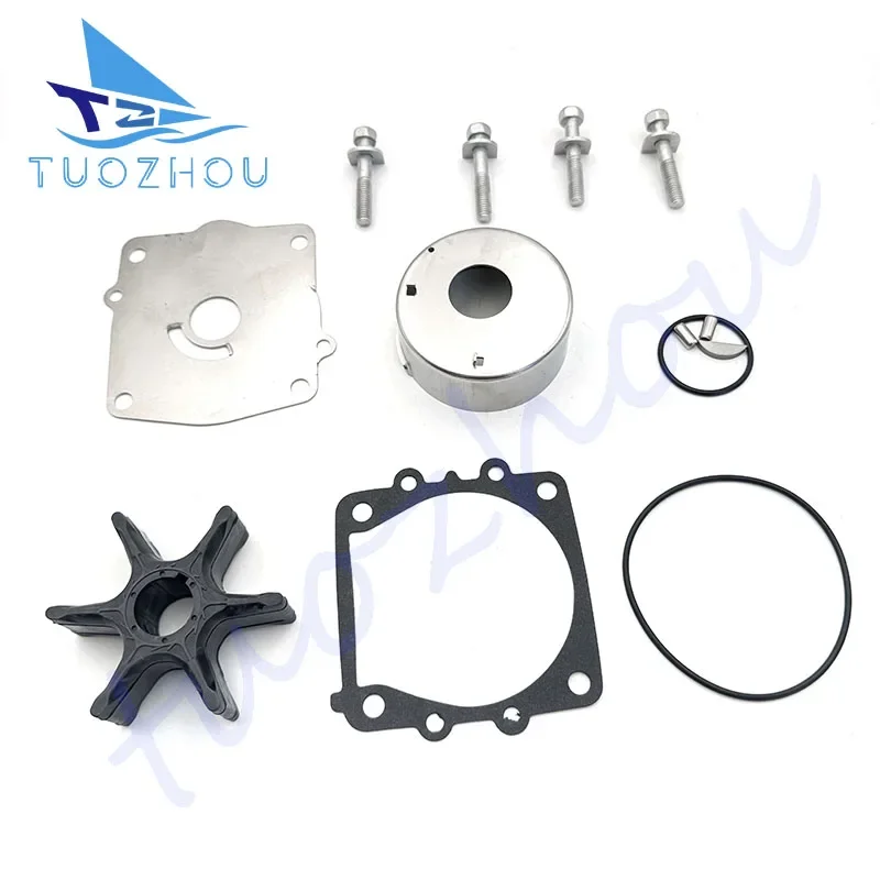 6N6-W0078-01 Water Pump Impeller Kit for Yamaha 2-Stroke 115 130 HP Outboard Motor 6N6-W0078-00 6N6-W0078 6E5-44352-01