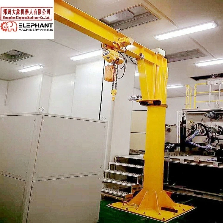 Customized 250kg 500kg 1 Ton 3 Ton 5 Ton 20t Workshop Column Electric Floor Mounted Jib Crane Price