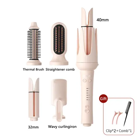 자동 회전 세라믹 헤어 컬링 아이언, 화상 방지 기능, 빠른 가열, 32mm 헤어 웨이브 스타일링 도구