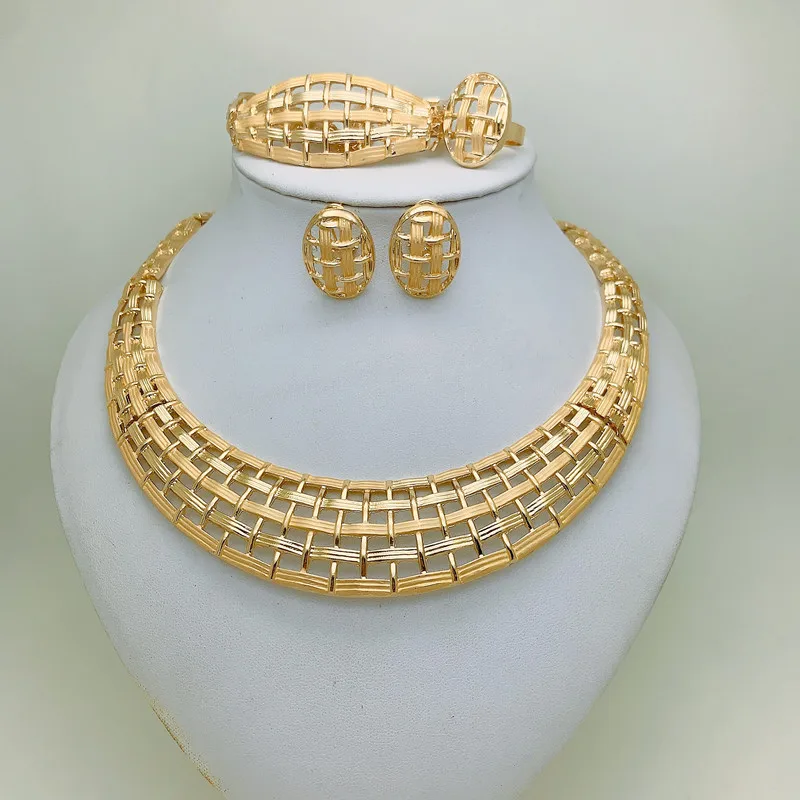 

Kingdom Ma Dubai Jewelry Sets for Women Wholesale Africa India Nigeria Wedding Gift Party Jewelr Dubai Gold Plated Bracelet