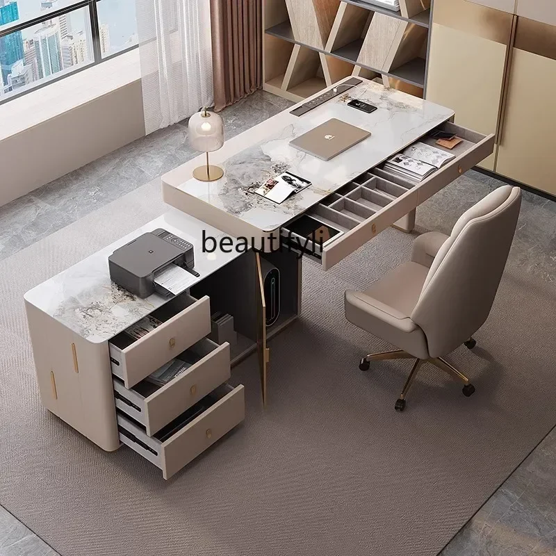 Light Luxury Corner Desk Modern Simple Home Computer Desk Study Slate Office Consultation New Light Luxury
