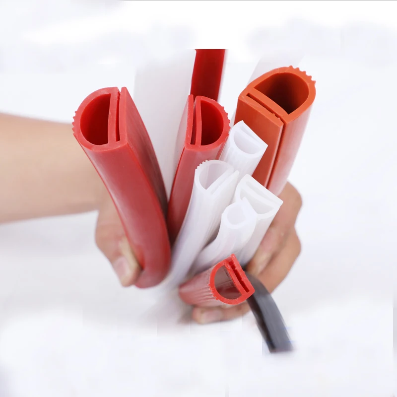 2 Meters Silicone E-type strip, high temperature resistant, widths available in 12/14/16/18/20/25