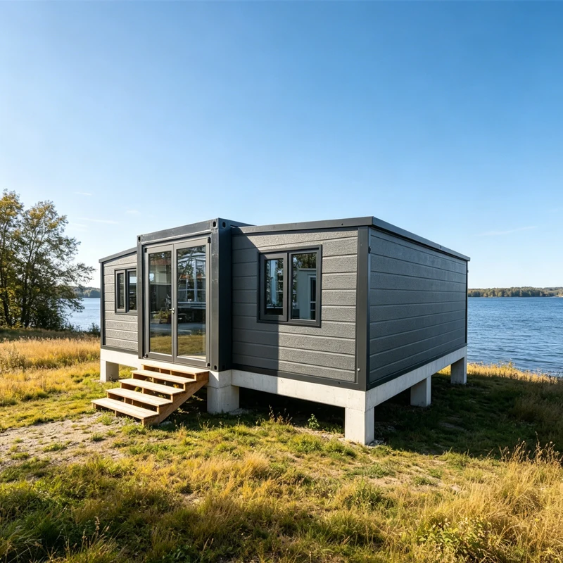 Expandable Portable Foldable 40ft Insulated Sandwich Panel Container House Hurricane Proof Southeast Asia Office Building Hotel