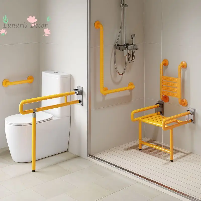 

Foldable Non-Slip Safety Toilet Handrail, Elderly Disabled Support Railing For Bathroom