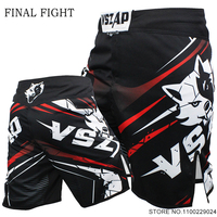 MMA Shorts Vszap Wolf Muay Thai Pants Men Mixed Martial Arts Kickboxing Boxing Training Trunks Grappling Cage Fighting Gear