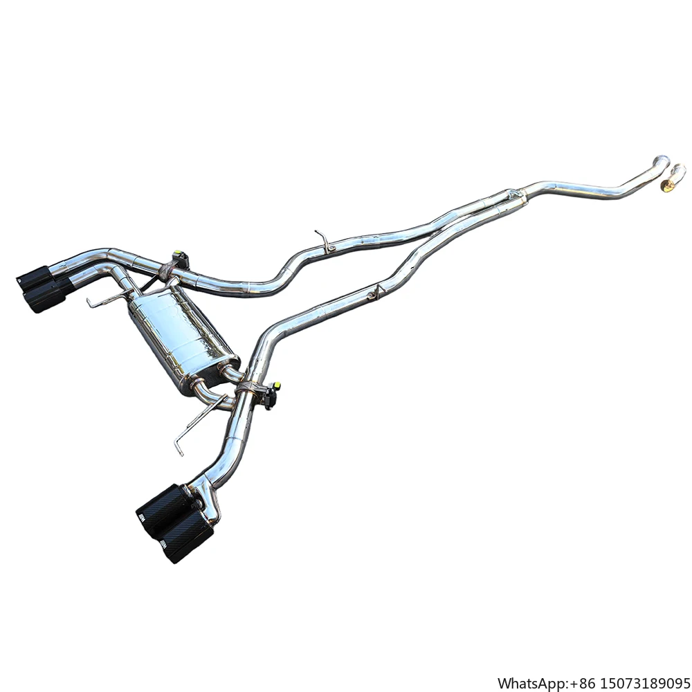 Stainless Steel Catback Exhaust Pipe for X3 X4 G01 G02 M40i B58 3.0T Perfect Match with Remote Control Valve