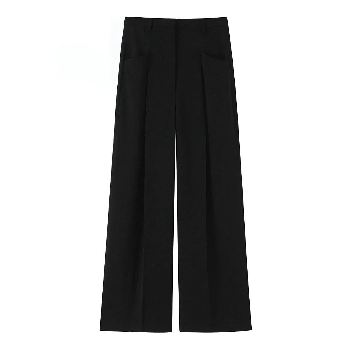 Conjunto de dos piezas de otoño, chaleco, abrigos + pantalón de pierna recta, pantalón largo de cintura alta, chaqueta informal sin mangas con cuello en V a la moda corta para mujer