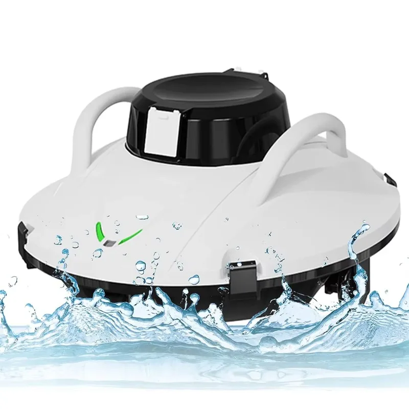 Cordless Automatic Robotic Pool Cleaner Underwater Vacuum for Swimming Pool Maintenance Accessory