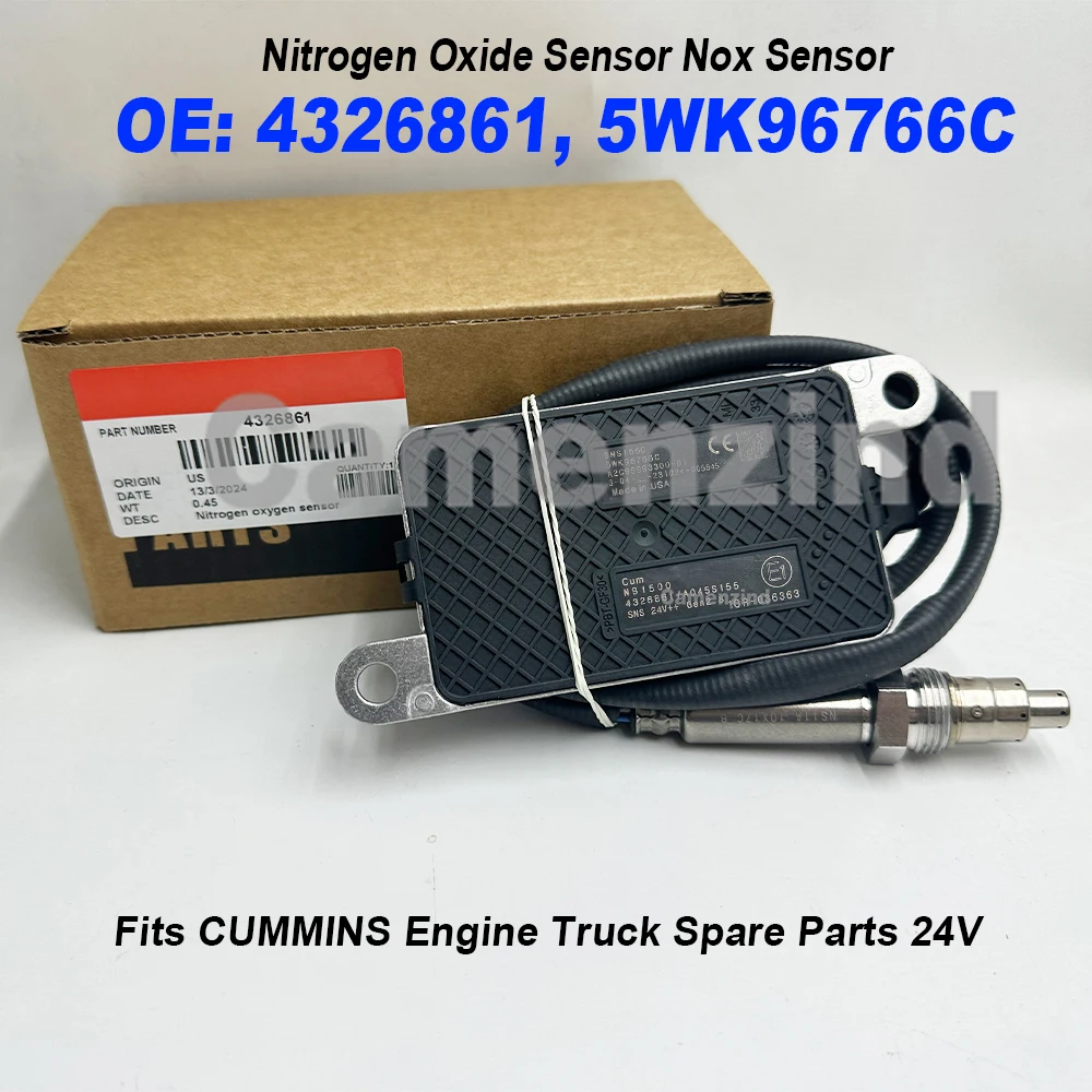 

4326861 5WK96766C A045S155 NOx Sensor High Quality Nitrogen Oxide Sensor 5WK9 6766C for CUMMINS Car Spare Parts 24V