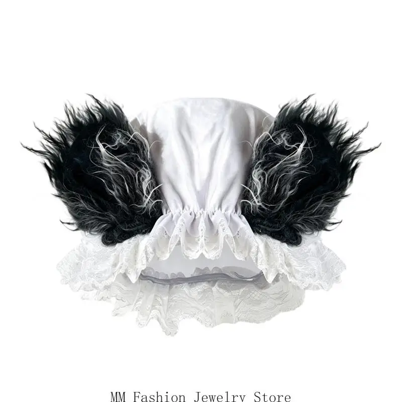 Photo Booth Costume Headwear Accessories with Soft Fabric Trim for Halloween Role Play, Party Styling, Stage Use and D0UB