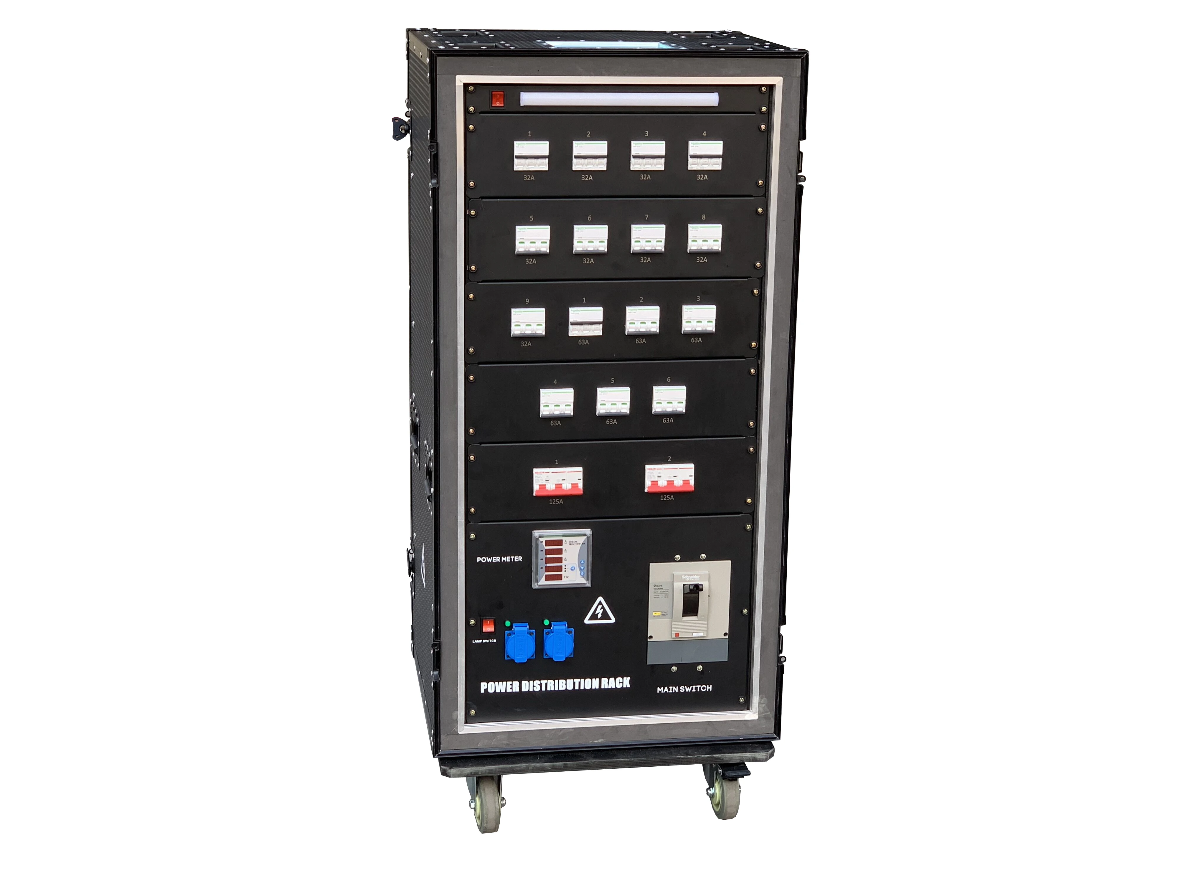 Strom+Verteilung+Ausrüstung 3-phasiges CEE-Power-Rack