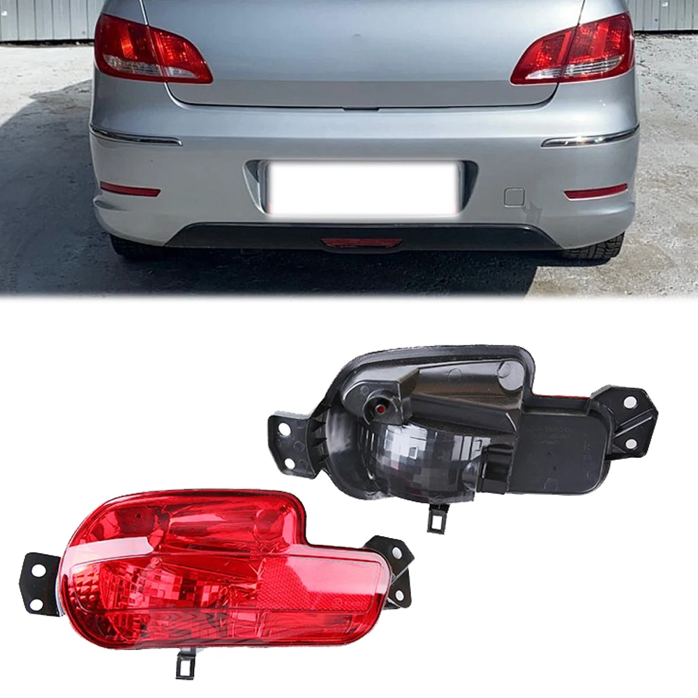 

Rear Bumper Stop Signal Fog Lamp Reflector Brake Light Left Right Tail Lamp No Bulb For Peugeot 408 2009 2010 2011 2012