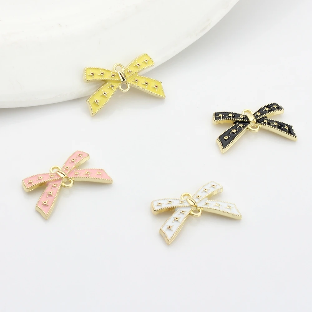 Zink-legierung Emaille Sakura Blumen Charms 10 teile/los 15mm Für DIY Schmuck Herstellung Ohrring Zubehör