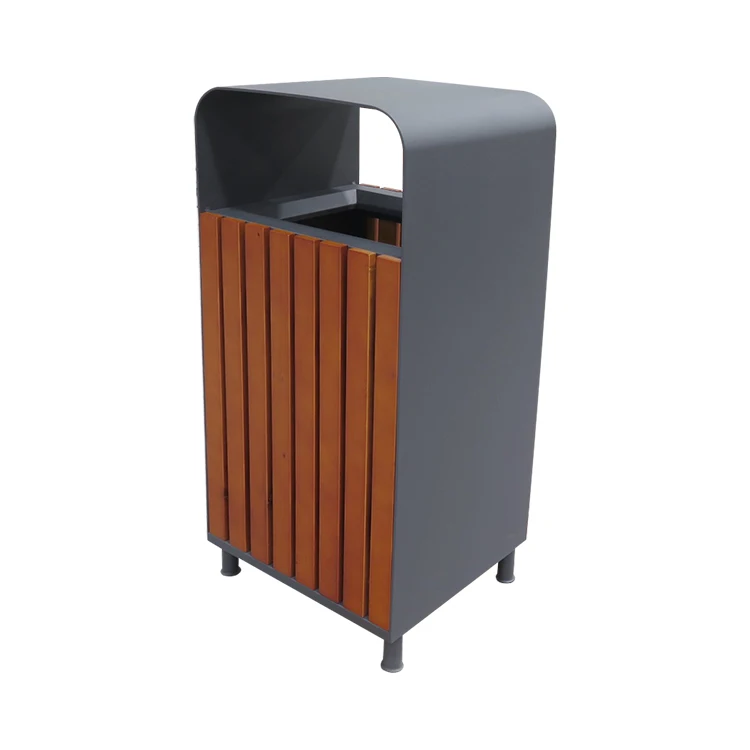 

Большой металлический мусорный бак, заводской мусорный бак, переработка на открытом воздухе, коммерческий водонепроницаемый парковый уличный мусорный бак, мусорный бак