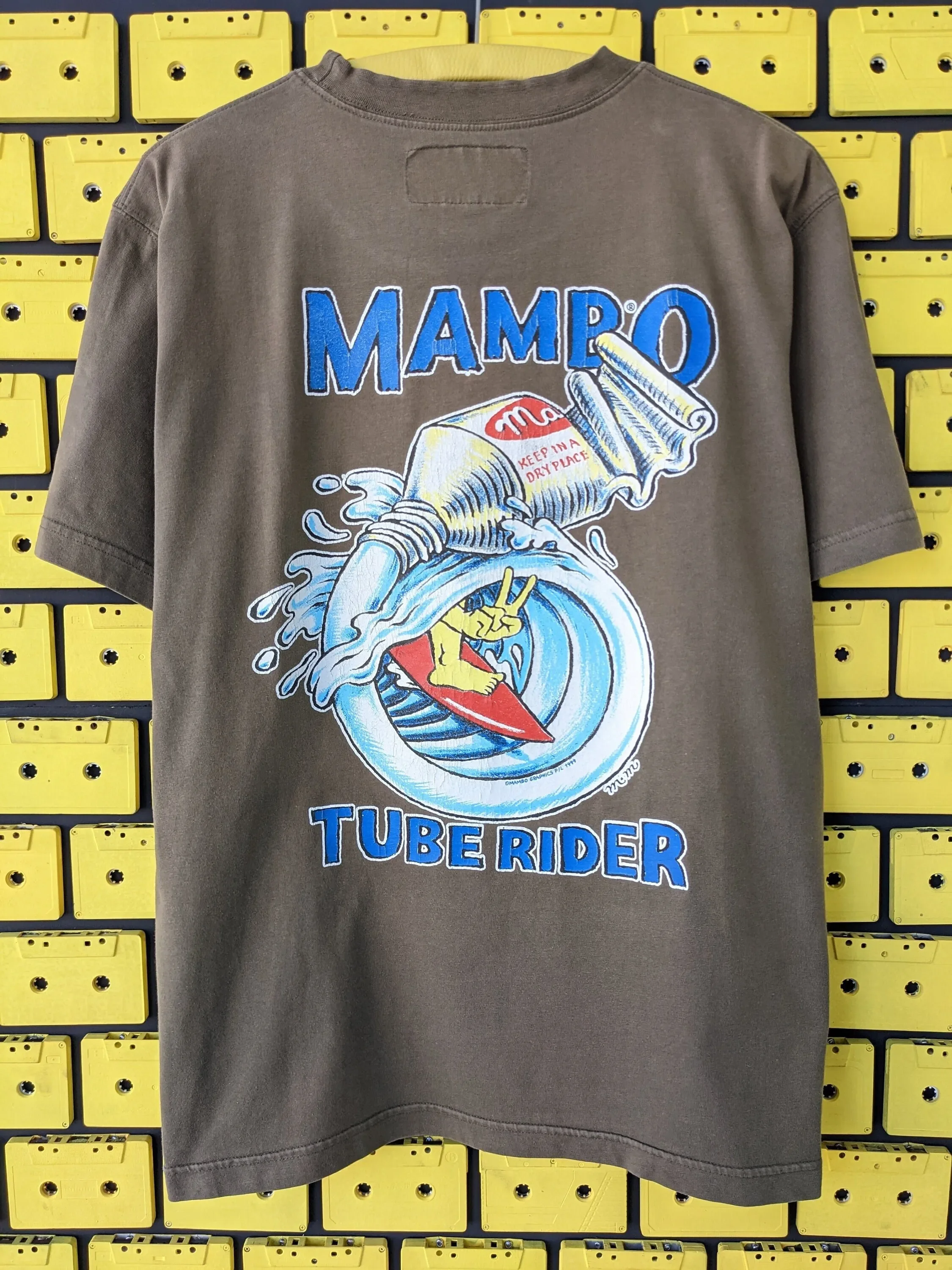 Vintage 1999 Mambo Tube Rider T-shirt Reg Mombasa Funny Pop