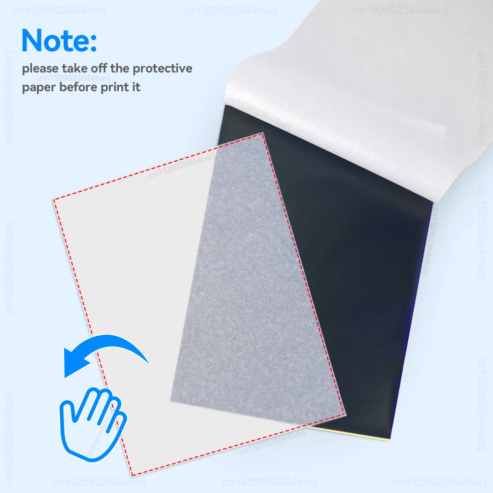 10 Sheets Tattoo Transfer Paper A4 Tattoo Stencil Carbon Copier Thermal Paper Copy Paper for Tattoo Transfer Machine Accessories