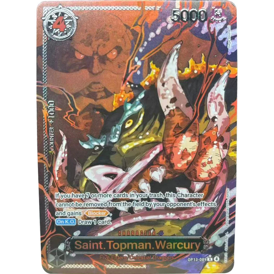ONE PIECE Collection Cards FIVE ELDERS St.Topman Warcury EN DIY