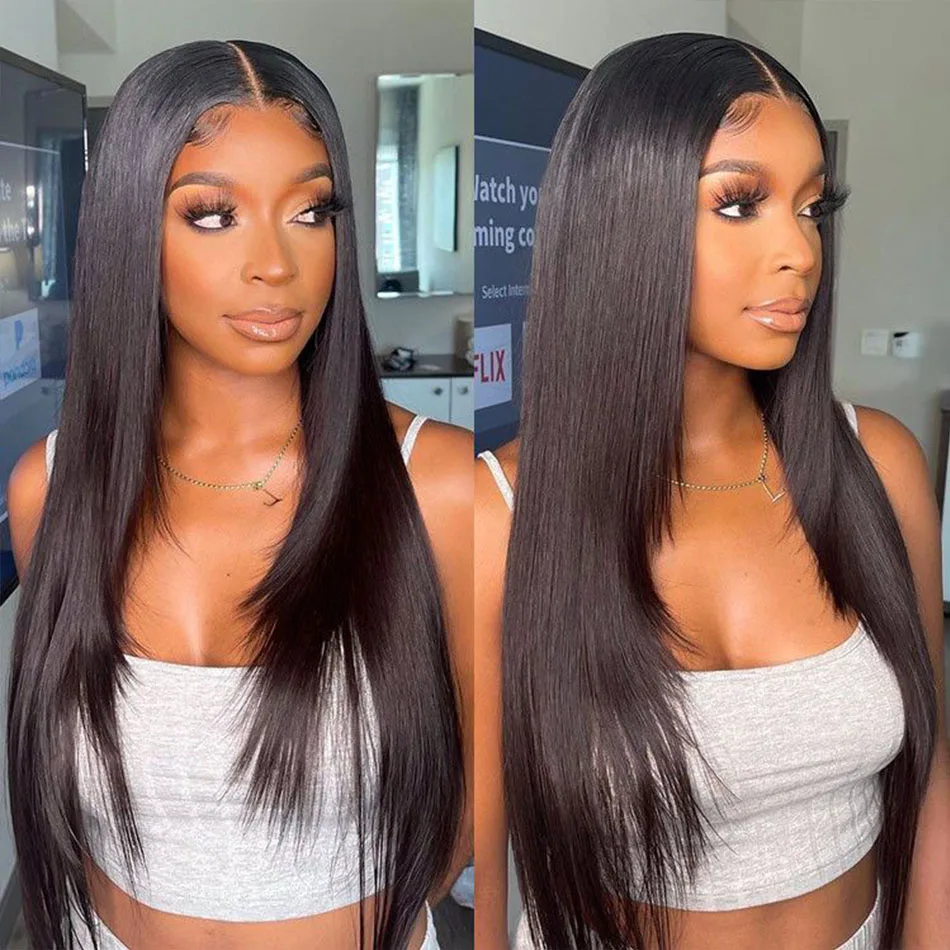 Bone Straight Human Hair Bundle with Frontal Long 30 bundles with Lace Frontal Hair Brazilian Hair Weave Bundles With Closure