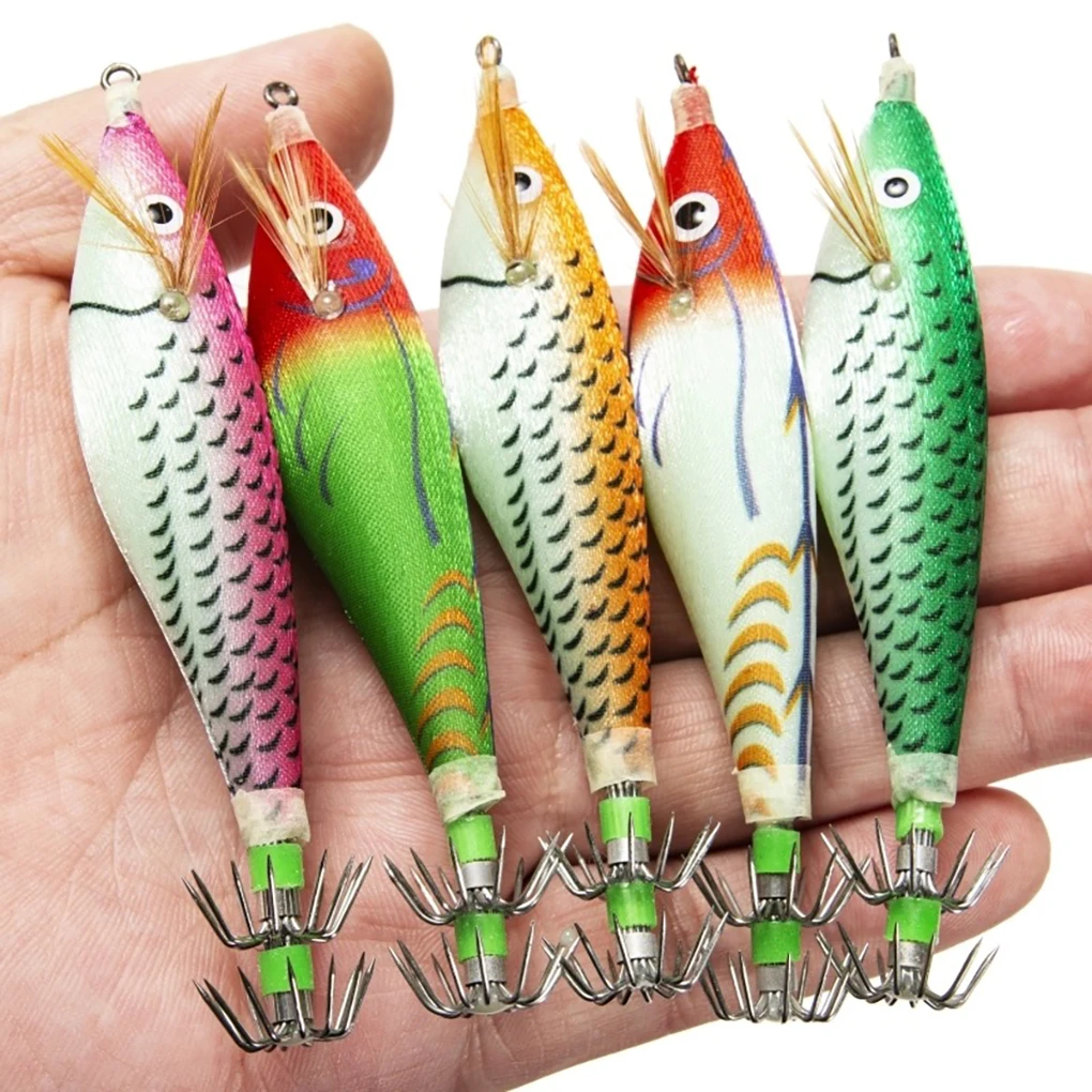 

Squid Baits Fishing Jig Wear-resistant Energy-efficient Wide-range Underwater Accessory Cuttlefish Wobbler Shrimp Lure