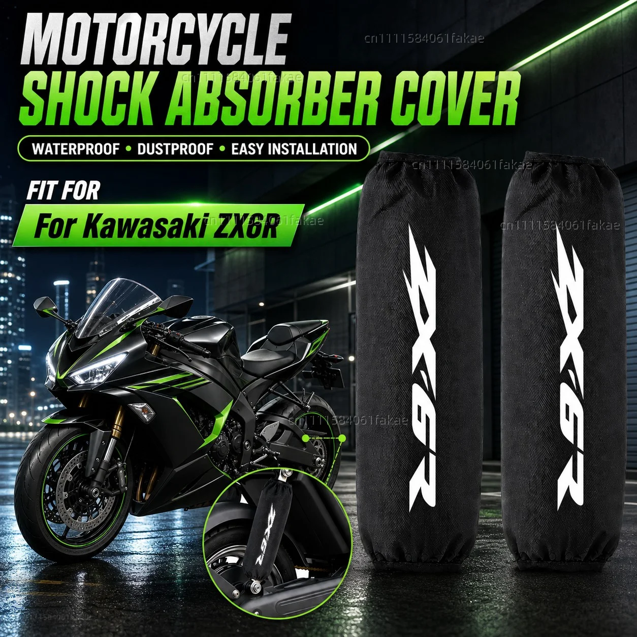 

For Kawasaki Ninja ZX6R ZX-6R ZX 6R 2009-2022 Motorcycle Rear Shock Absorber Protector Cover 270mm 350mm Suspension Protection