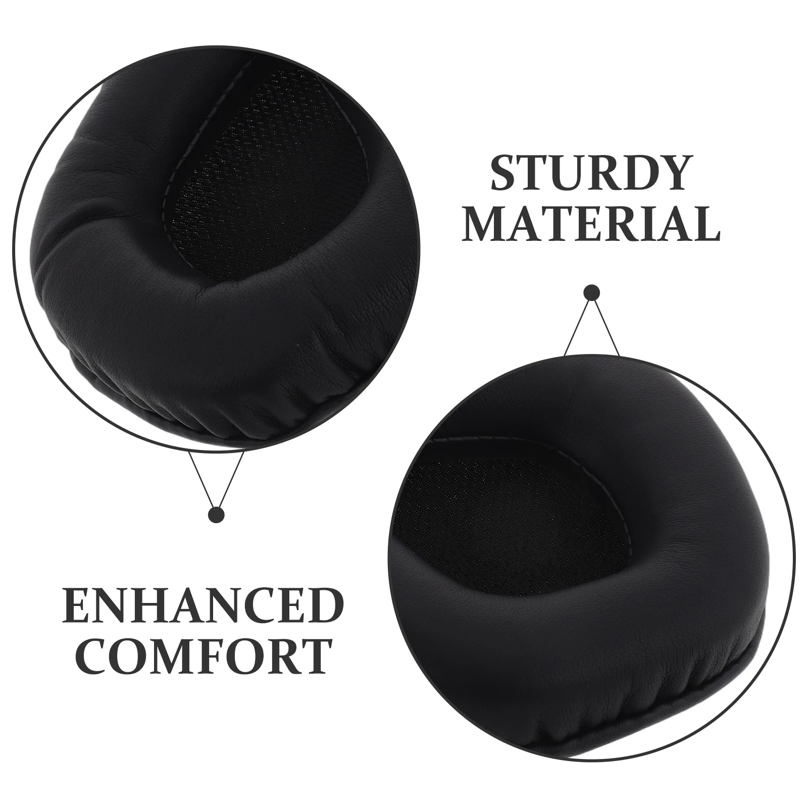 Almofadas de substituição para fones de ouvido, 2 peças, almofadas de proteína confortáveis, longas sessões de jogos, compatíveis com Void Pro