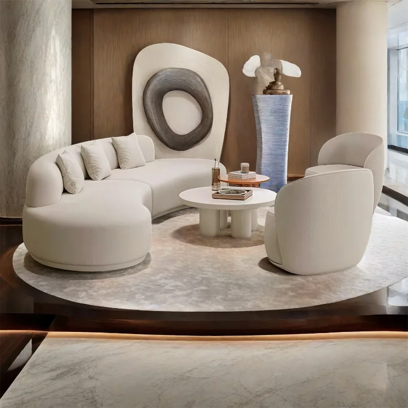 

Oversized Minimalist Living Room Sofas Designer Curved 2 Seater Living Room Sofas Individual Divano Soggiorno Home Furniture