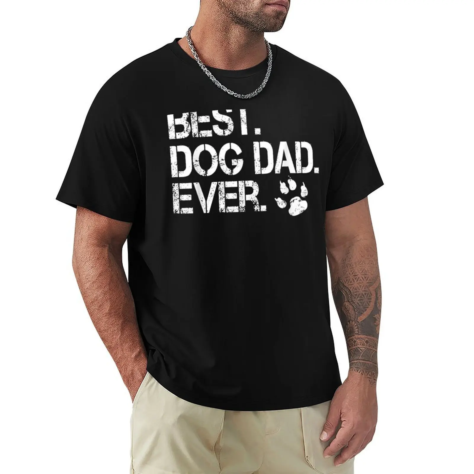 Men'S Mens Quote Best Dog Dad Ever - Perfect Gift T-shirt plus size tops tees new edition tshirts for men