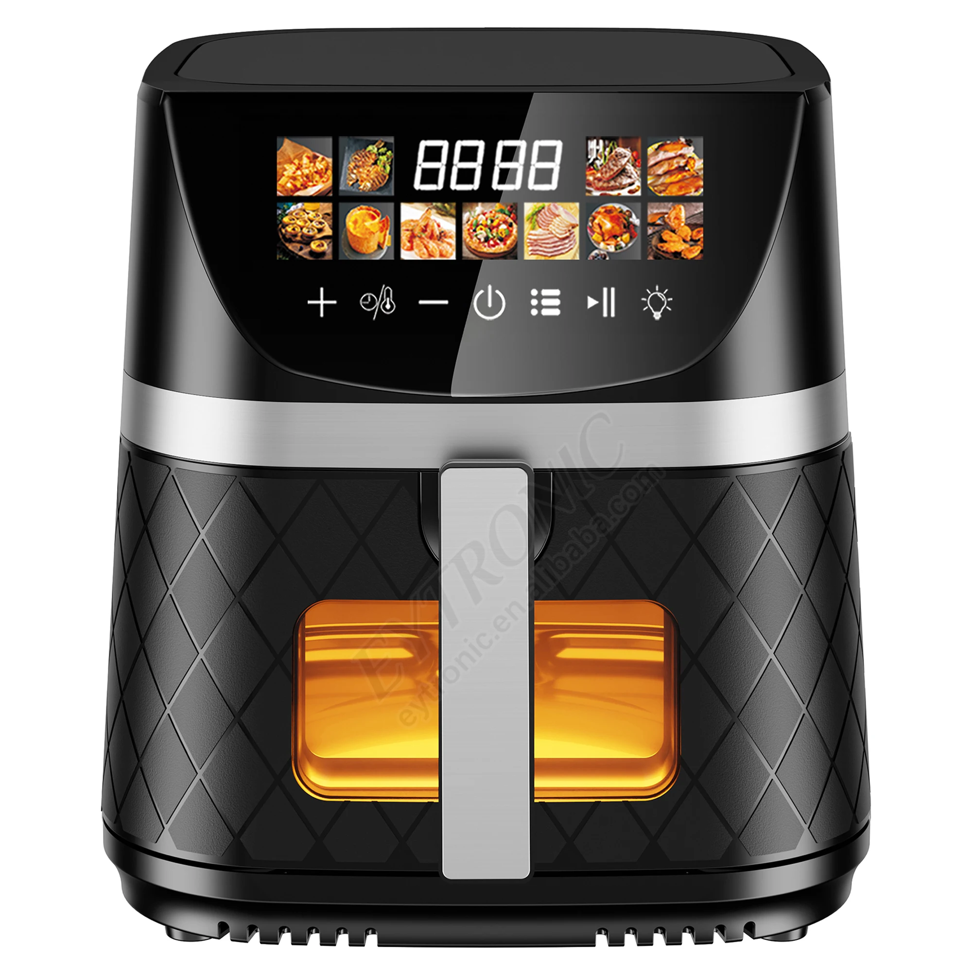 

2026 New Model Multi-functionalNew Arrival Touch Display Hot Selling Air Fryer Easy Clean Stainless Steel Electric Double Heatin