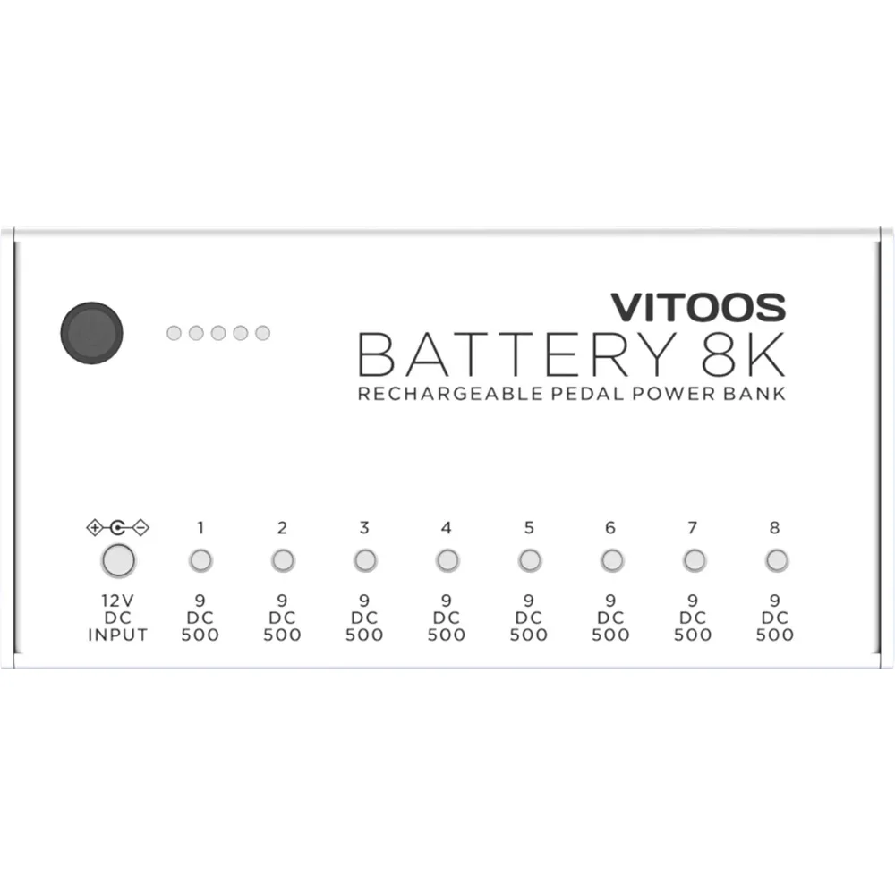 VITOOS BATTERY8K BT8K lithium battery effect pedal power supply fully isolated Filter ripple Noise reduction High Power