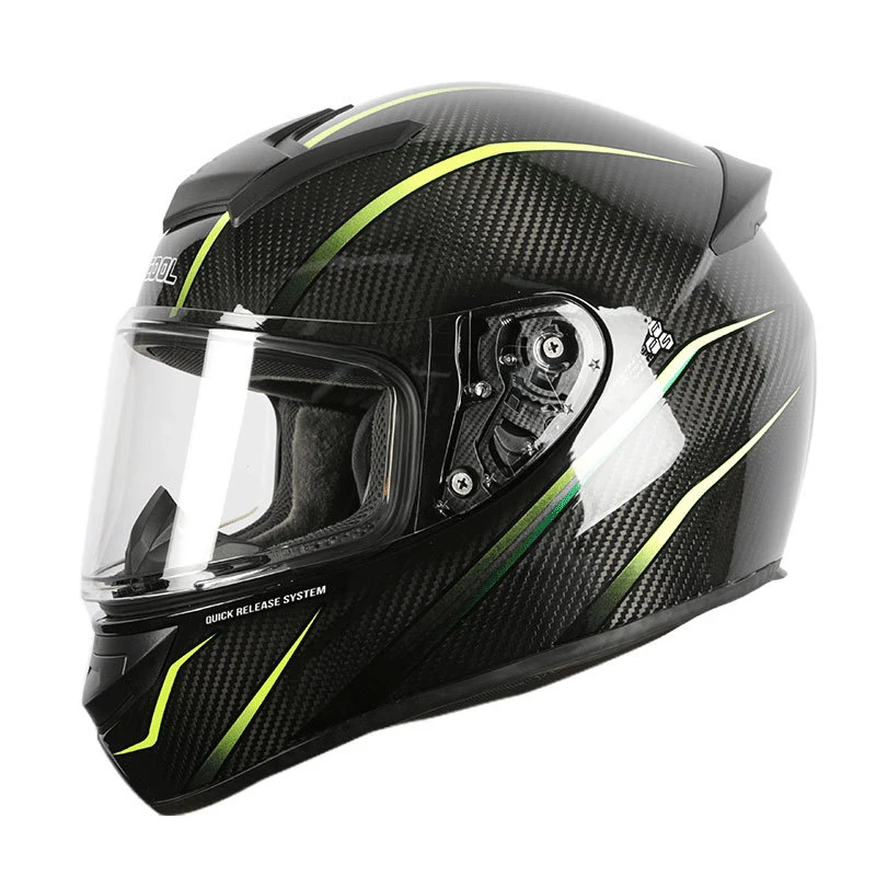 

Super Suptember DOT Certified Motor Cycle Helmet Cascos Moto motor cycle full face helmets Face Carbon Fiber Helmet