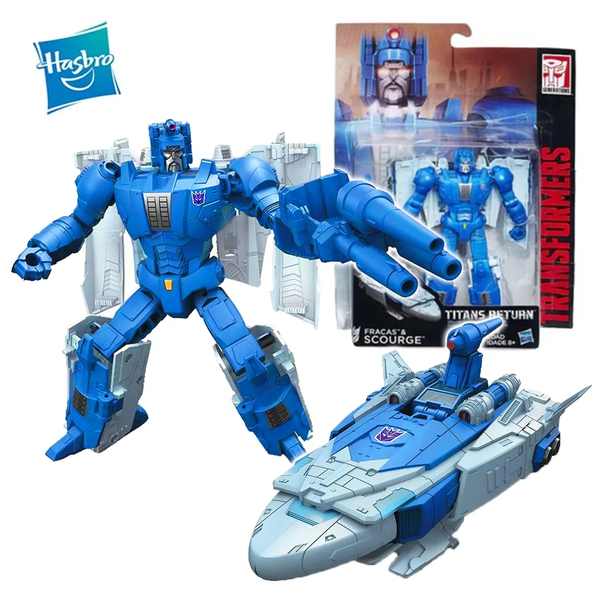 

В наличии Hasbro Transformers Titans Return Fracas & Scourge 12 см, оригинальная модель аниме класса Deluxe, коллекция игрушек в подарок