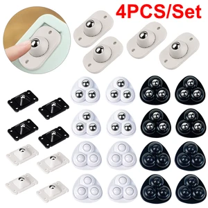 Universelle selbstklebende Walze für Möbel, rotierende Rollen, rotierende Zaubernde, Kassiererrolle, Skateschrank, 4 Stcs/Set 10 Hauptverkaufskleiderräder - №4