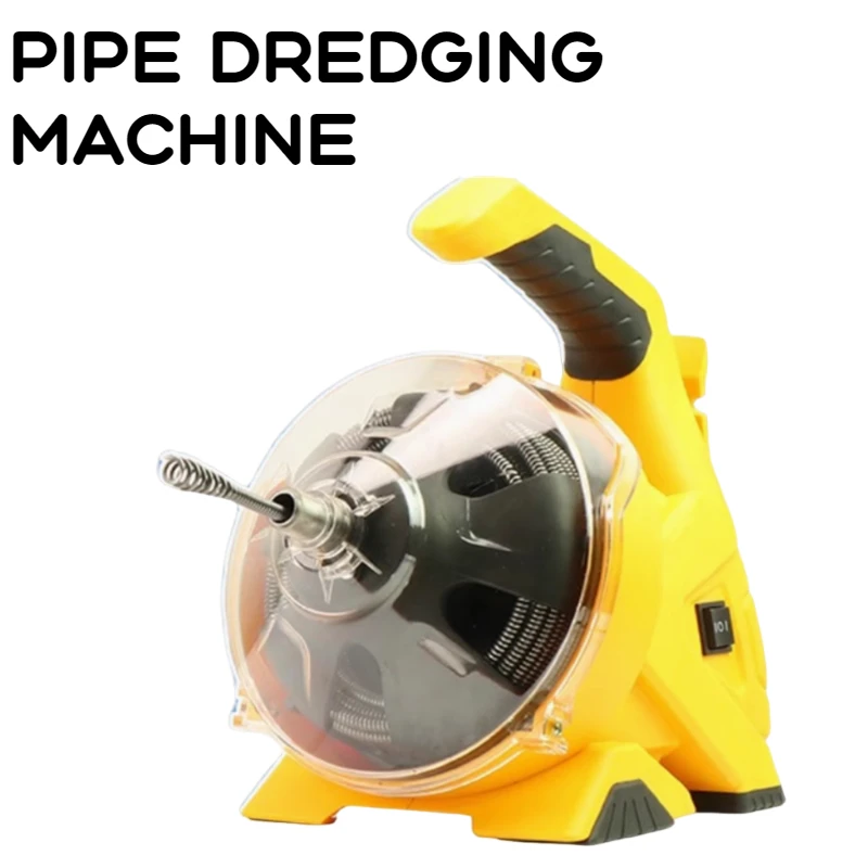 220V AT50 Electric Sewer Pipe Dredging Machine Cleaning Machine 100W Pipe Dredger Drain Cleaner for Toilet Kitchen