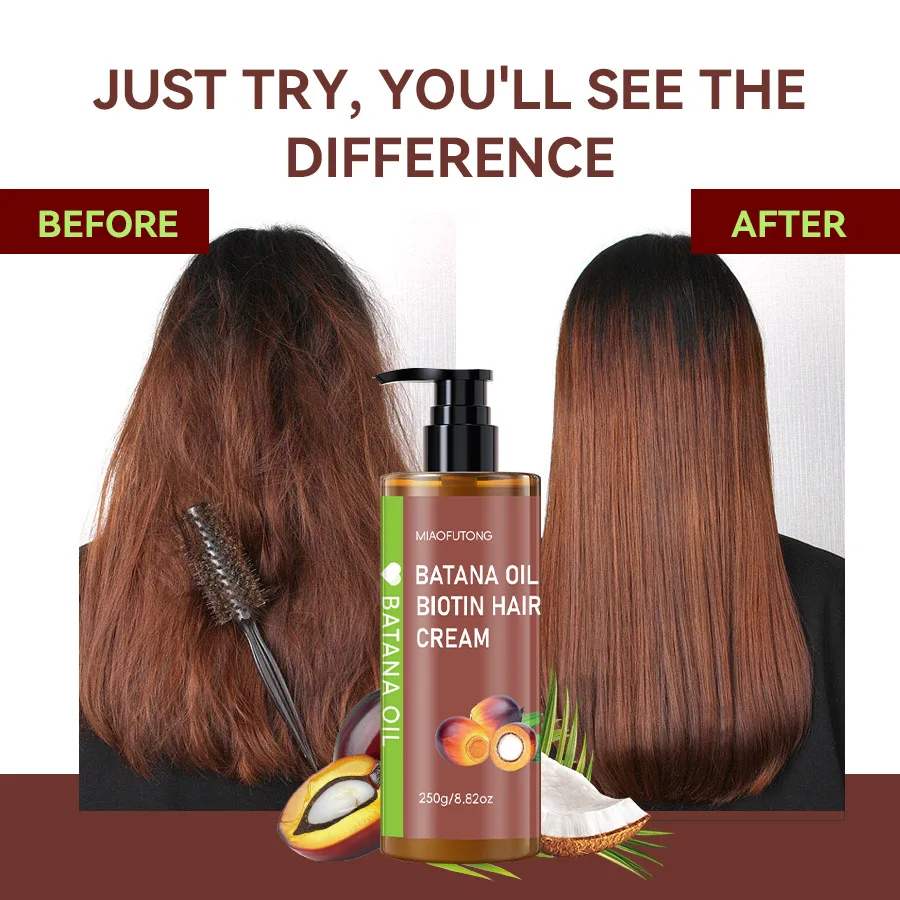 Batana Oil Nourishing Repair Smoothing Conditioner Dry & Damaged Hair, Smoothes Frizz, Deeply Hydrates & Strengthens Hair Mask