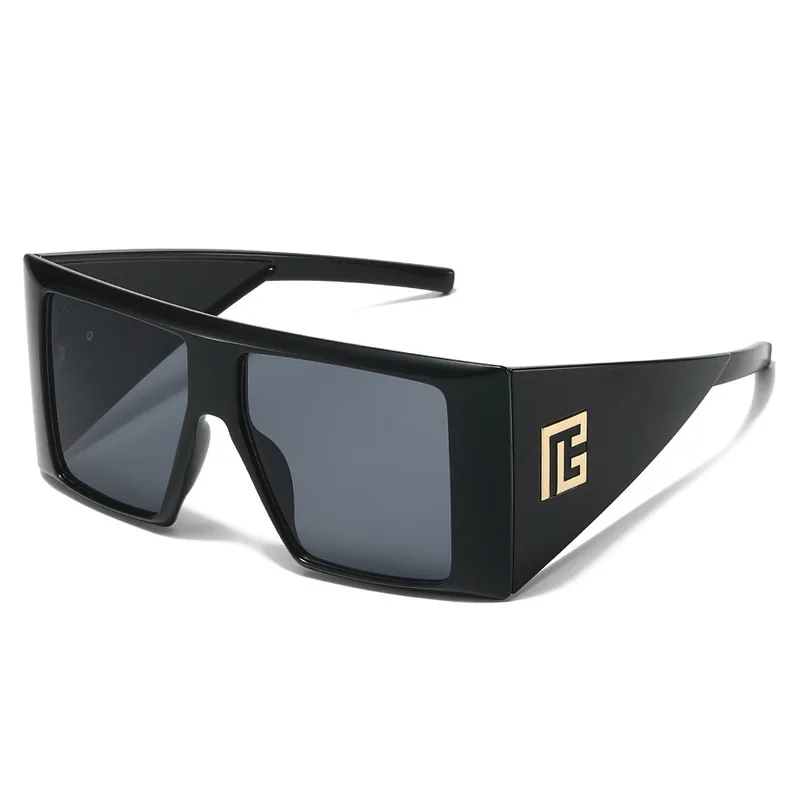 Oversized Square Sunglasses Women Brand Designer Luxury Street Ins Popular Styilsh Flat Top Uv400 Large Shades