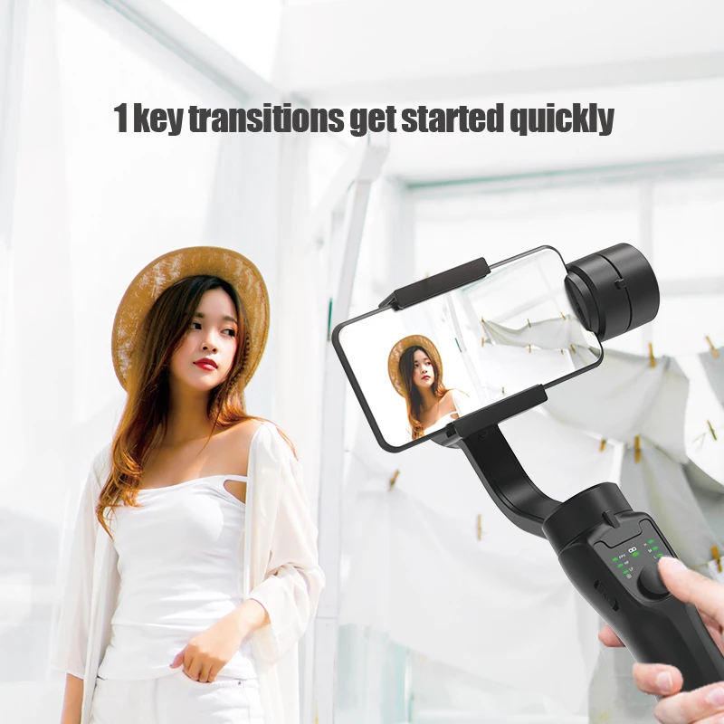 3-Axis Intelligent Gimbal Stabilizer Handheld Phone Holder Anti Shake Video Record For Xiaomi iPhone Smartphone F8