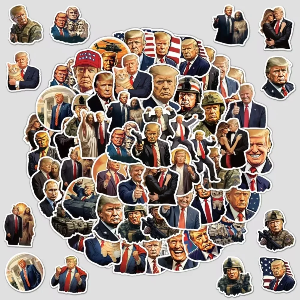 50 قطعة من ملصقات شخصيات الرؤوس الوطنية المضحكة للكمبيوتر المحمول DIY حقيبة جيتار ثابتة جراب هاتف ملصق مضاد للماء ﻿