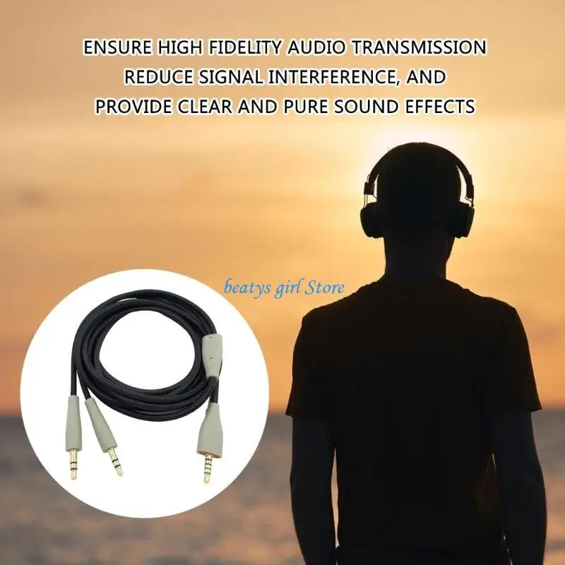 

C7AB Professional 3.5mm Cord for Gamers and Audiophiles Flexible Earphone Cord
