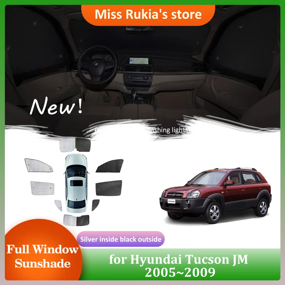 

Car Sunshades for Hyundai Tucson JM 2005~2009 2006 2007 2008 Roof Windows Sun Visor Windshield Curtain Sunroof Cover Accessorie