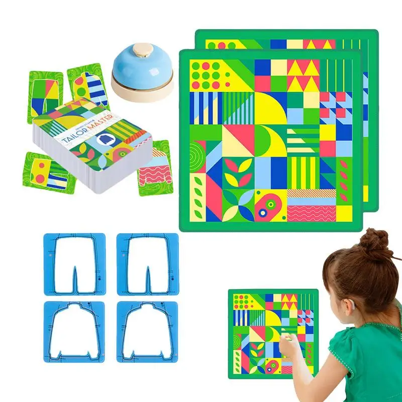 Shape Sorter Toy Tailor Master Graphic Color Matching Toys Shape Matching Board Game Toys Board Games Kids Interactive For