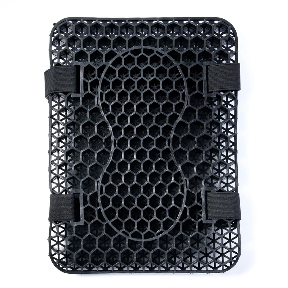Motorcycle Gel Cushion with Breathable For Honeycomb Design and Shock Absorbing Peanut Structure for Long Ride Pressure Relief